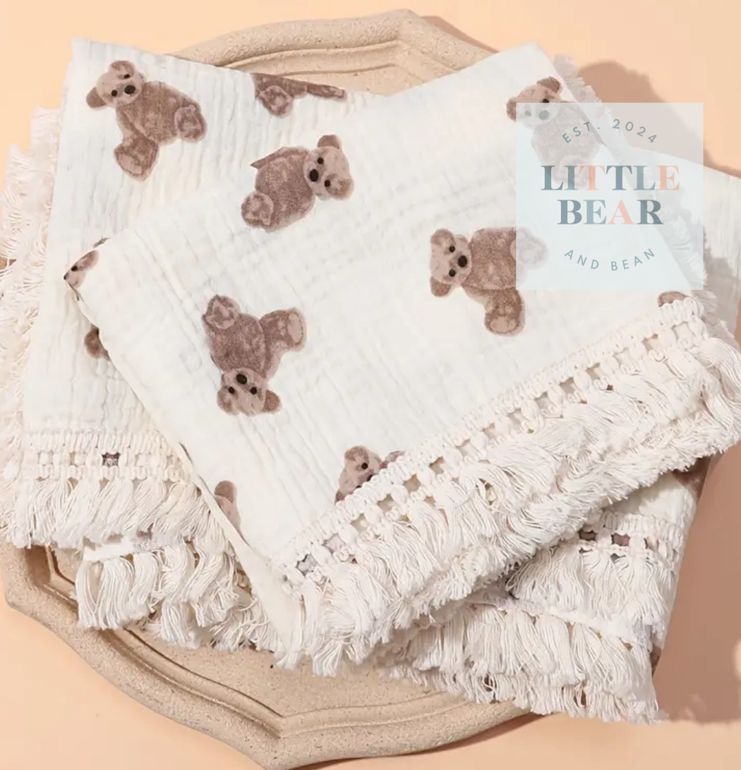Baby Bear Wrap Soft Cotton Blanket