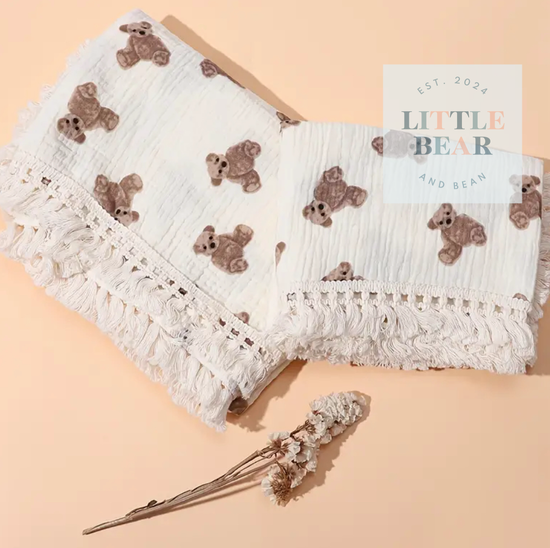 Baby Bear Wrap Soft Cotton Blanket